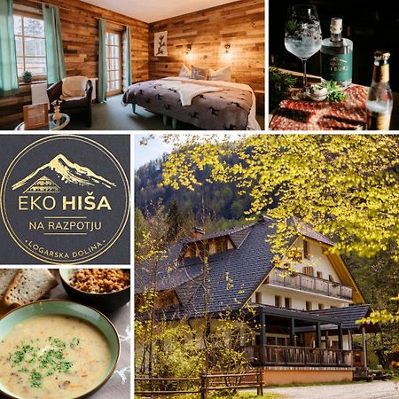 Eko Hisa-Eco House Na Razpotju Hotel Solčava Kültér fotó